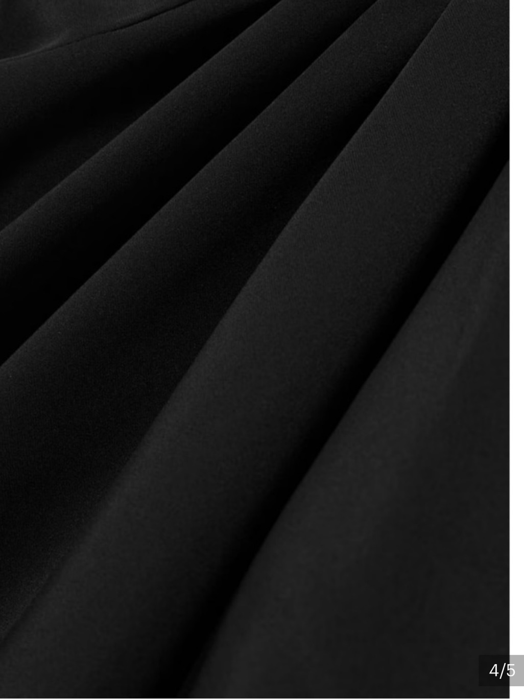 Michael Lo Sordo Black Draped Maxi Dress Silk Crepe 2 New $1555 — image 5 of 5
